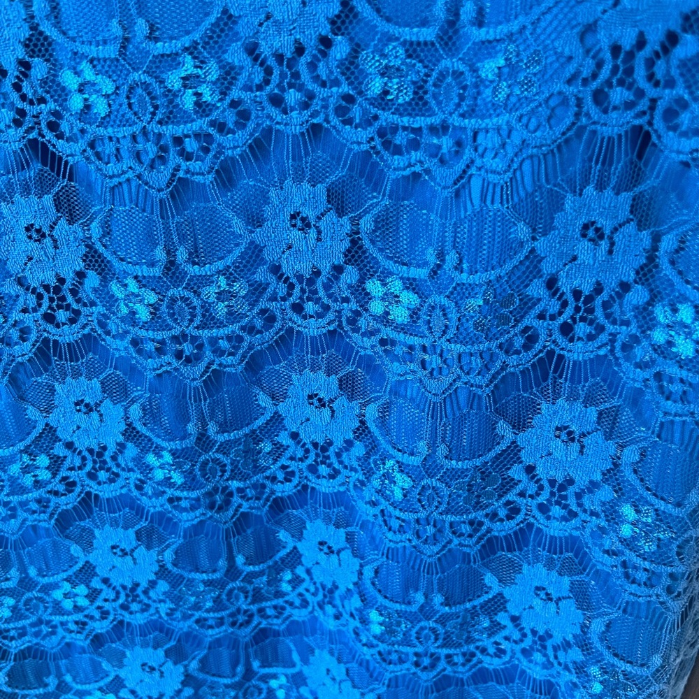 Max and Cleo size 6 beautiful blue lace dress - Picture 3 of 4